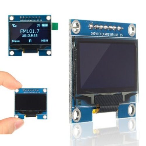 Blue 1.3 Inch I2C IIC 128×64 OLED Display Module 4 Pin