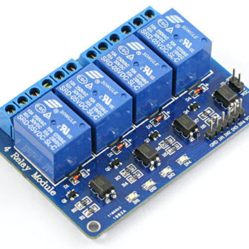 4 Channel 5V Relay Module with Optocoupler