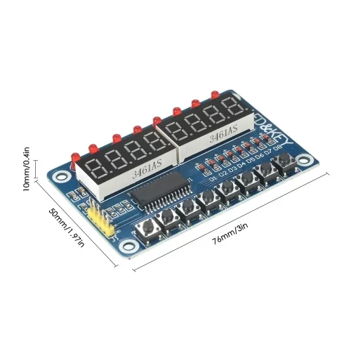 TM1638 Button Digital LED Display Module