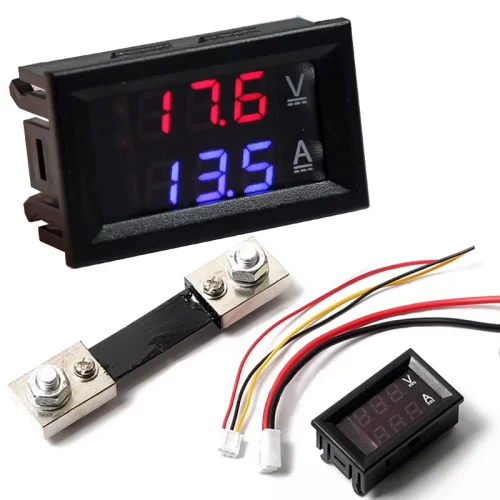 Digital Ammeter Voltmeter With Shunt