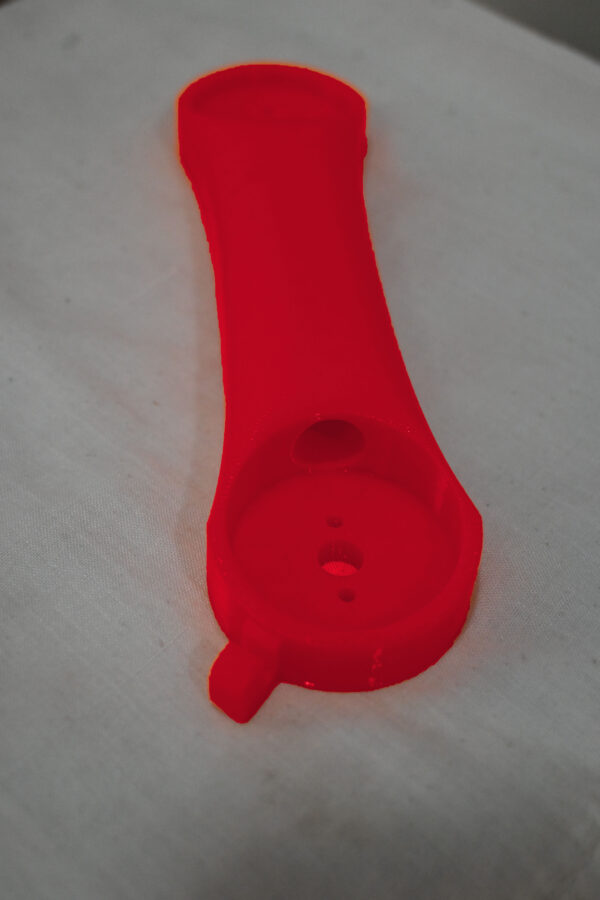 Printed Robotic Arm in 3D Printed Plastic Parts only-Red