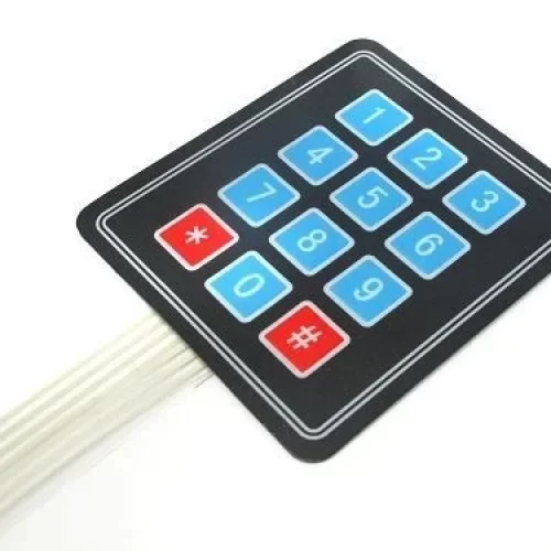 4×3 Matrix 12 keys Membrane Switch Keypad