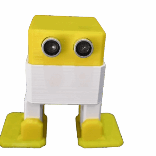 Otto Robot 3D Printed Compatible With Arduino Plastic parts Only (Yellow)