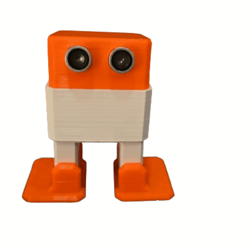 Otto Robot 3D Printed Compatible With Arduino Plastic parts Only (Orange)