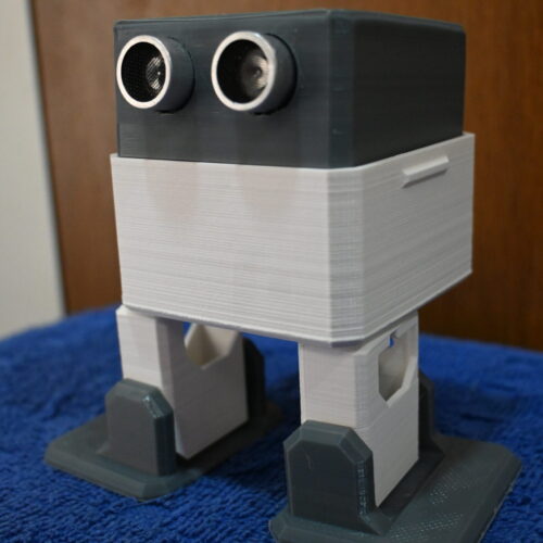 Otto Robot 3D Printed Compatible With Arduino Plastic parts Only (Light Grey)