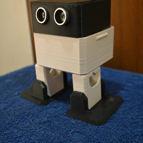 Otto Robot 3D Printed Compatible With Arduino Plastic parts Only(Dark Grey)