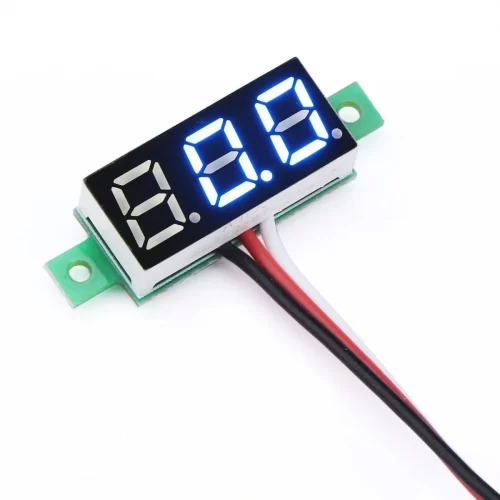 0.28″ 5 Wires Red Led Digital Dual DC 100V 100A Voltmeter Ammeter Without Shunt